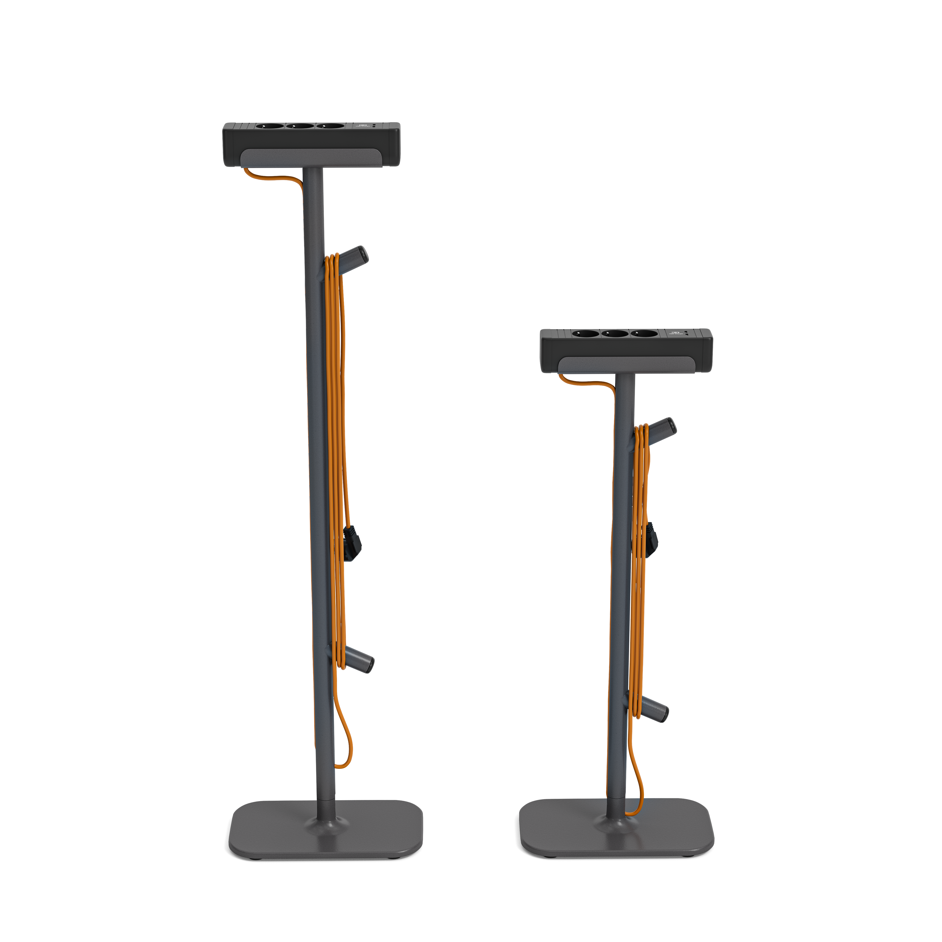 Boîtier prise sur pied Flex - 3 PC + 2 USB-C- h. 81 cm