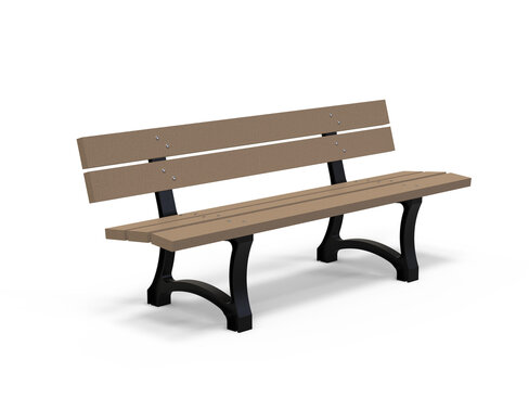 Banc Fusion - l. 180 cm - piètement noir - coloris standard - livré non déchargé