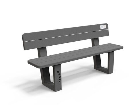 Banc adulte Ubicuity - l. 180 cm - coloris standard - livré non déchargé