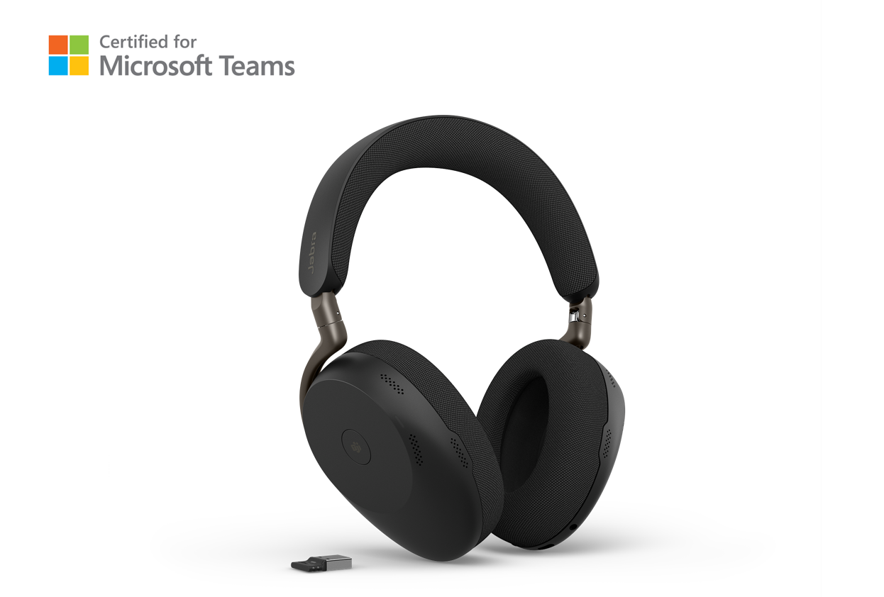 Casque sans-fil Jabra Evolve3 85 MS stéréo + dongle USB-A + base de charge