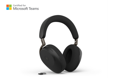 Casque sans-fil Jabra Evolve3 85 MS stéréo + dongle USB-A + base de charge