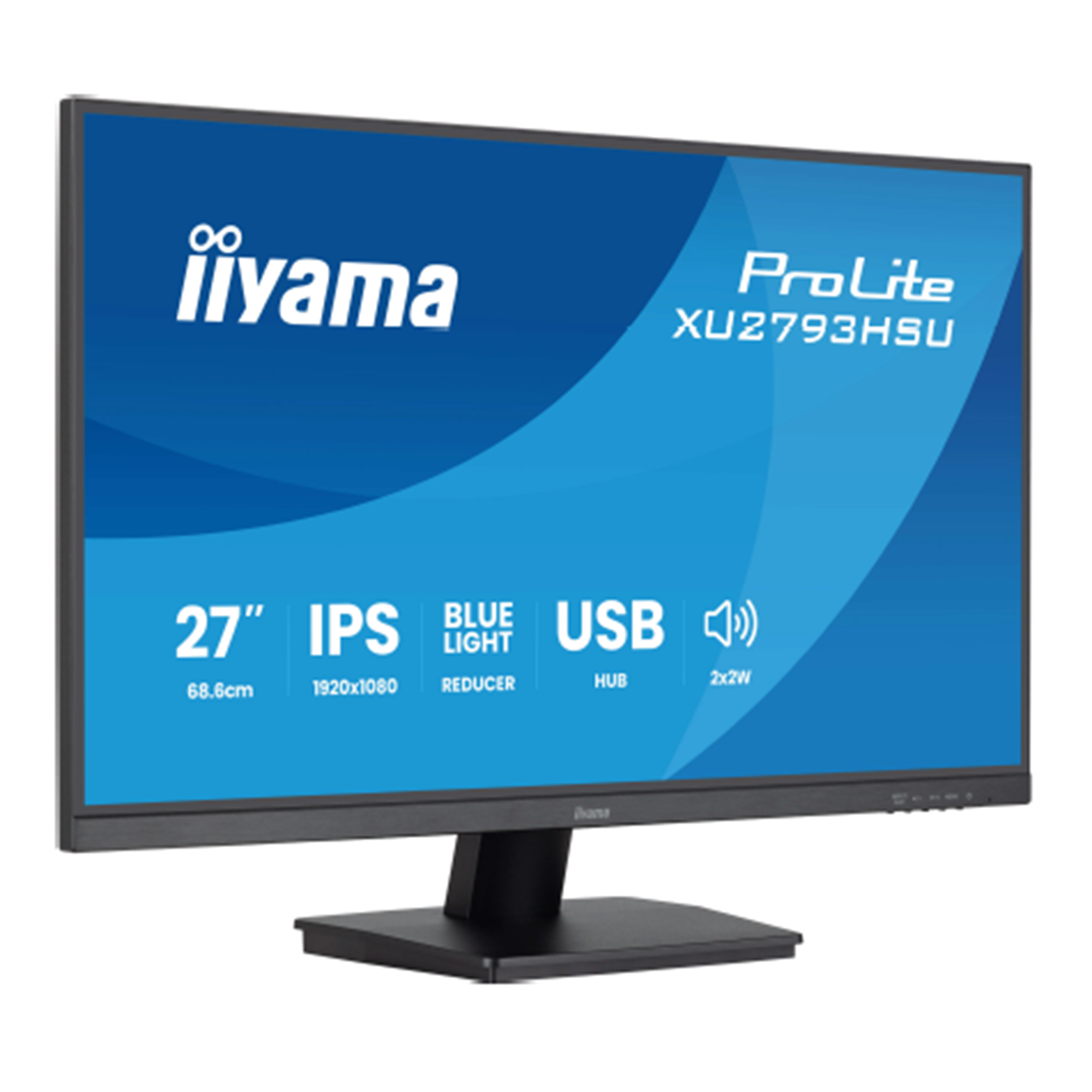Ecran PC LED 27'' 16/9 Multimédia - Iiyama - X2791HS-B1 - 1920 x 1080 - HDMI/DP