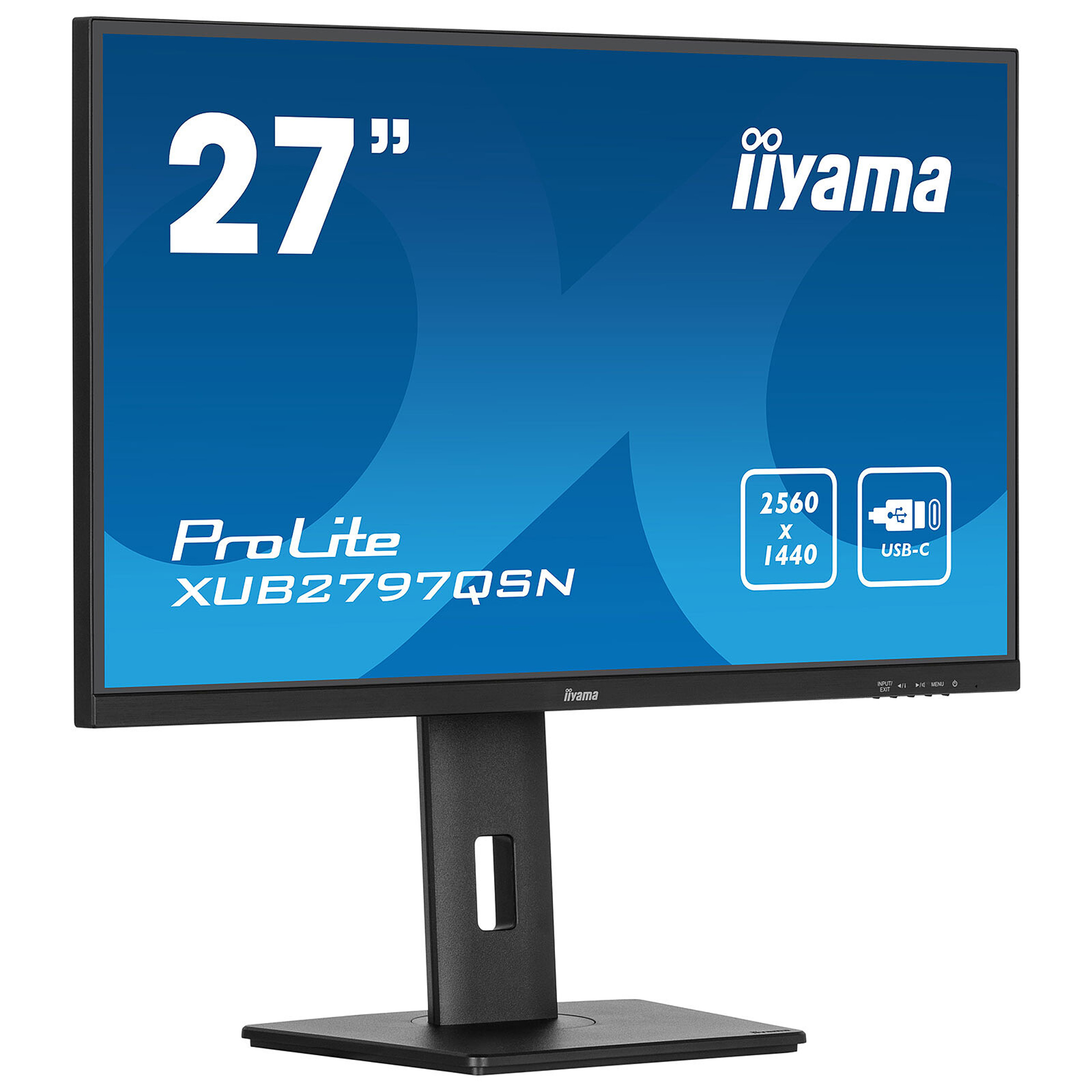 Ecran PC LED 27'' 16/9 Multimédia - Iiyama - XB2797QSN-B1 - 2560 x 1440 - HDMI/DP/USB-C/RJ45 - avec station d'accueil