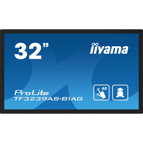 Ecran PC tactile 31.5'' 16/9 Multimédia - Iiyama TF3239AS-B1 1920 x 1080 - VGA/2xHDMI