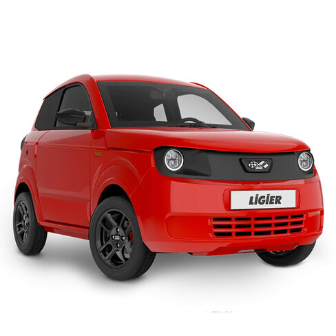 Véhicule électrique Ligier MYLI MAX - L7e - EV 11 kWh - Rouge Toledo Métal