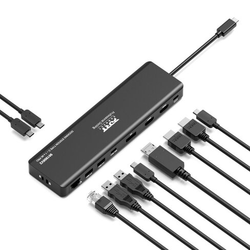 Station d'accueil USB-C Port Connect - 9 ports - 4K - charge rapide 60 W