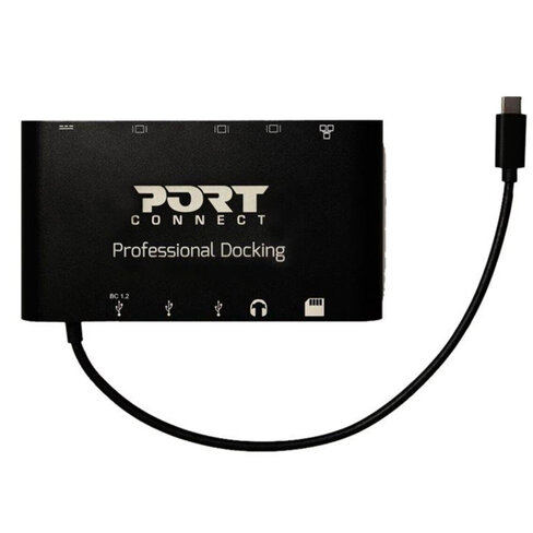 Station d'accueil USB-C Port Connect - 9 ports - 4K - charge rapide 60 W - avec chargeur universel