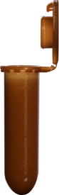Microtube 2 ml, pp, fond conique, gradué, brun, safeseal x 1920