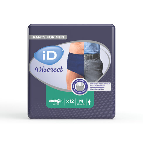Sous-vêtement absorbant iD Discreet Pants for Men super M - 1 carton de 96 unités