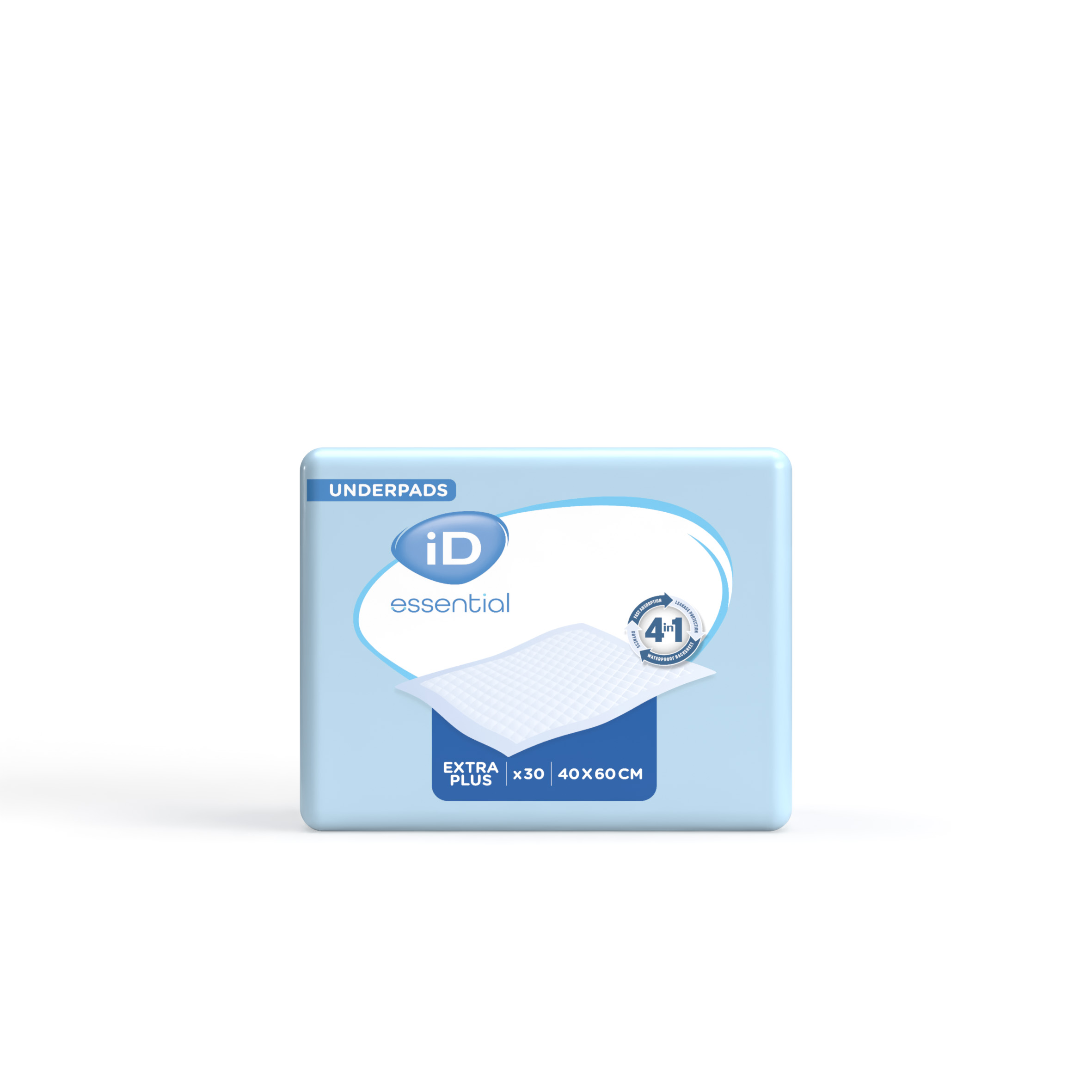 Alèse iD Essential Underpads Extra plus 60x40 cm -  1 carton de 270 unités