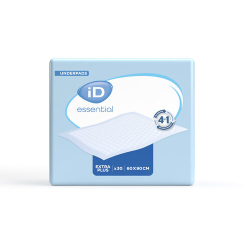 Alèse iD Essential Underpads Extra plus 60x90 cm - 1 carton de 120 unités