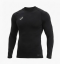 T-shirt manches longues mixte - thermo régulateur - noir - 84 % polyester, 16 % élasthanne -