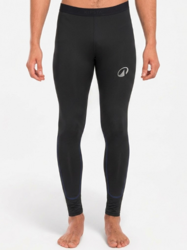 Caleçon long mixte - thermo régulateur - noir - 84 % polyester, 16 % élasthanne -