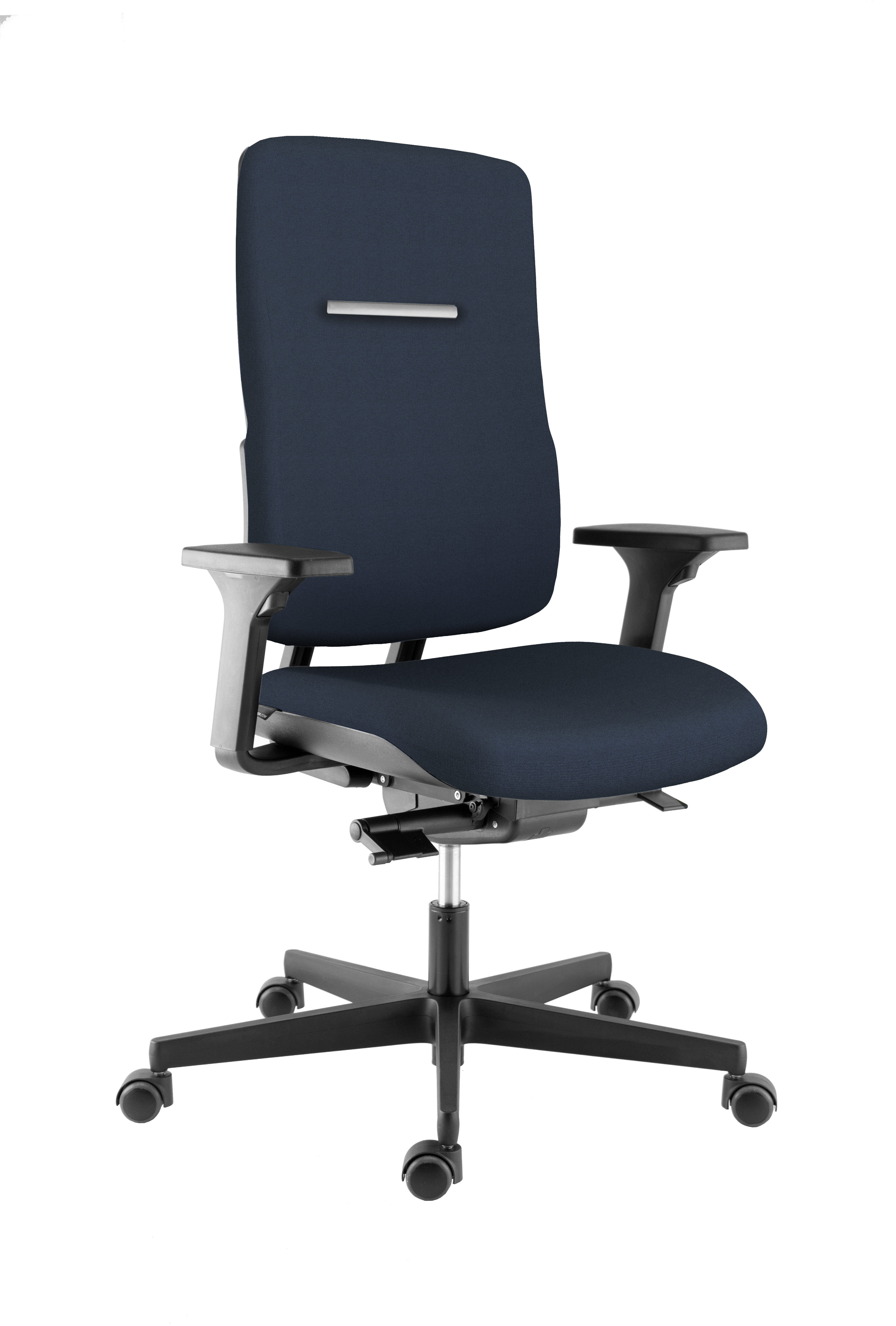 Fauteuil de bureau WI MAX - tissu bleu nuit STEP mélange SMN - structure noire
