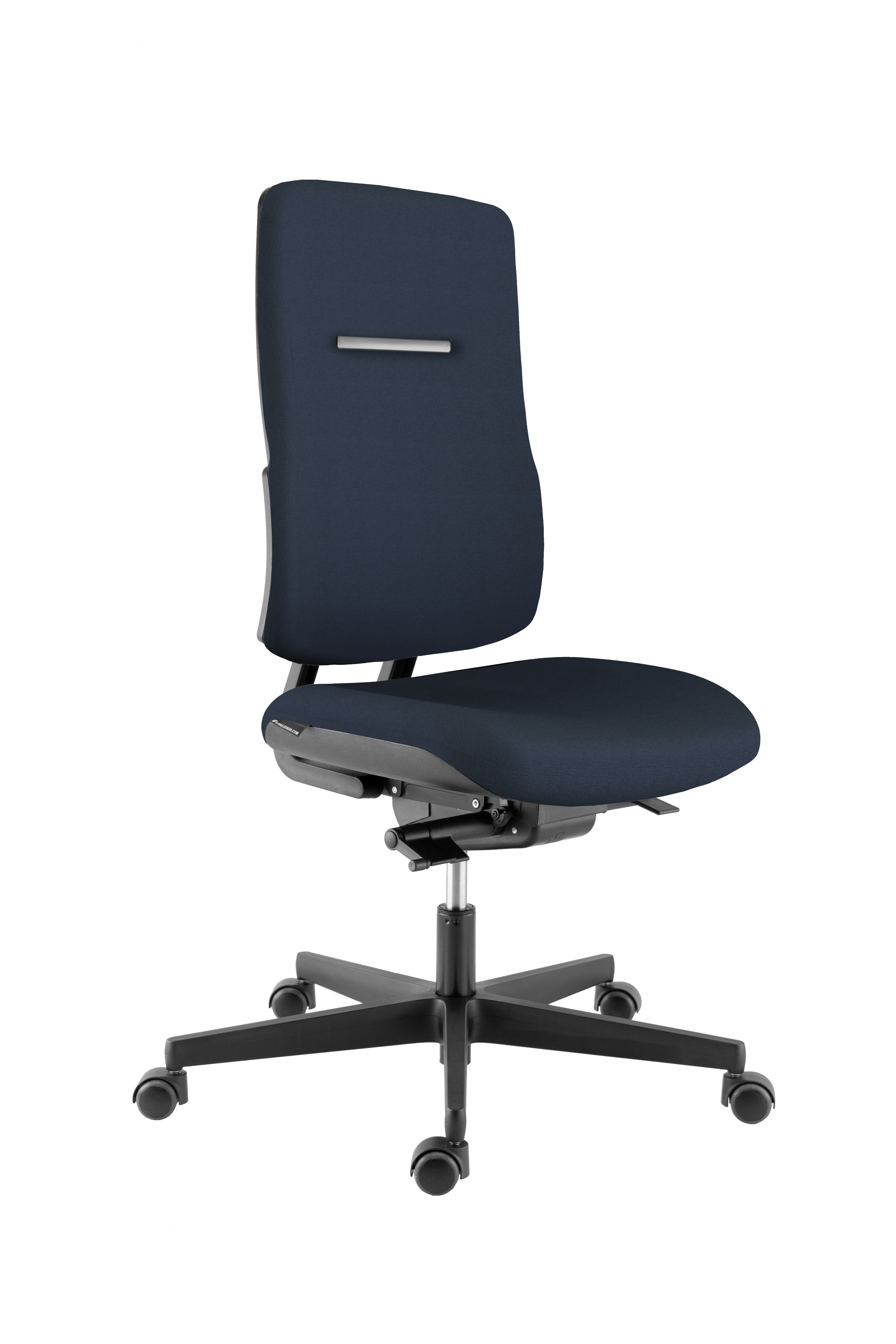 Chaise de bureau WI MAX - tissu bleu nuit STEP mélange SMN - structure noire