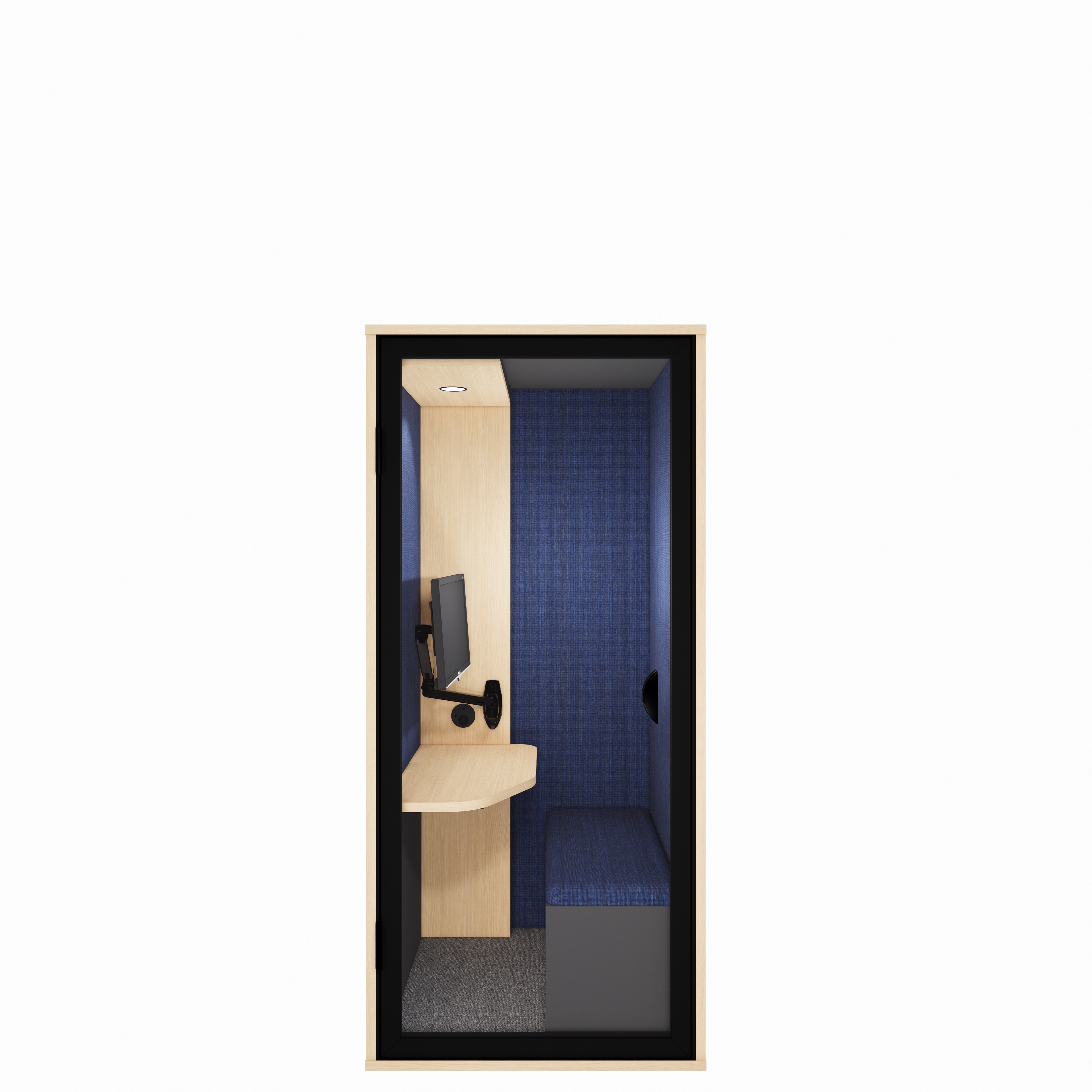 Cabine acoustique individuelle Cocon - avec assise - 1 écran