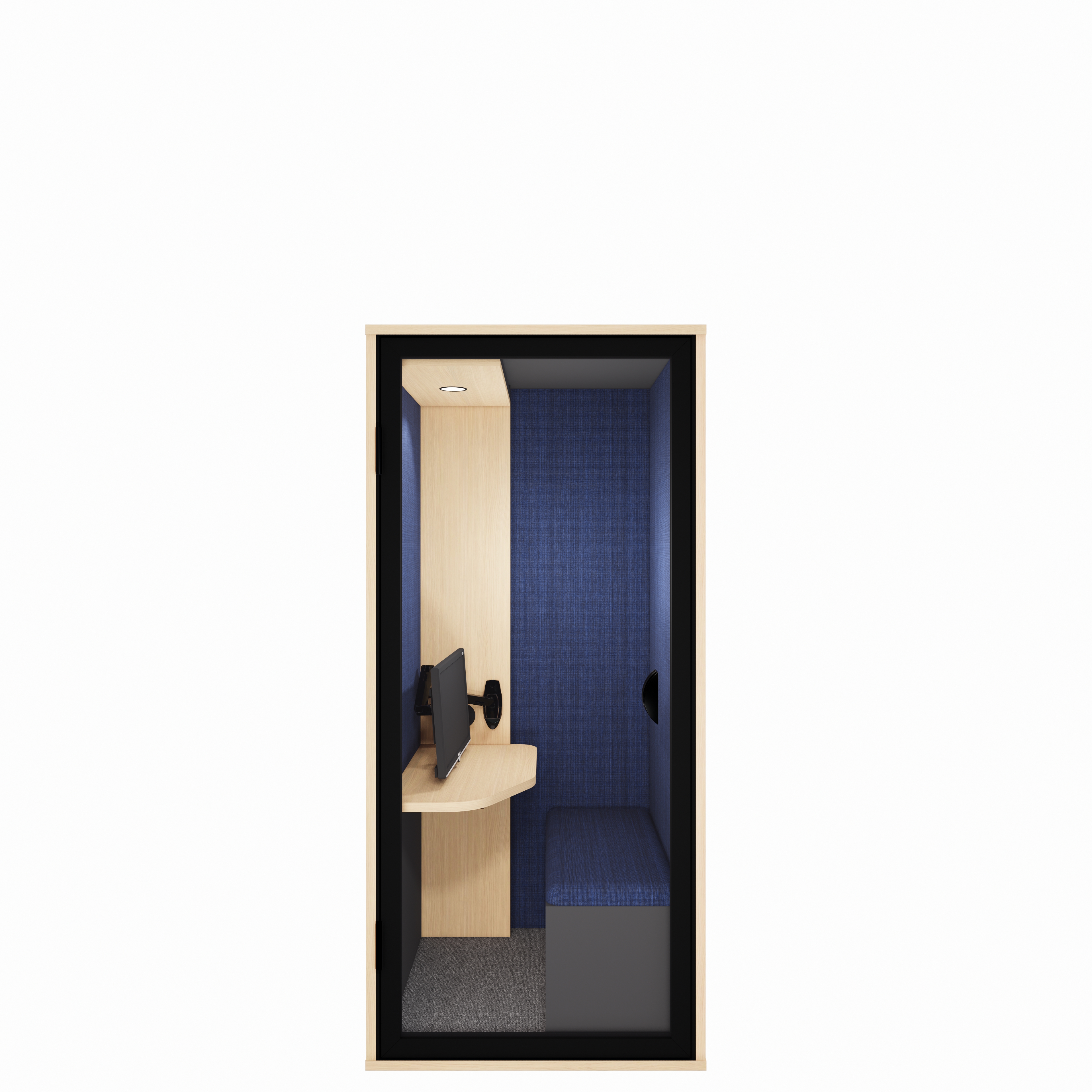 Cabine acoustique individuelle Cocon - avec assise - 1 écran