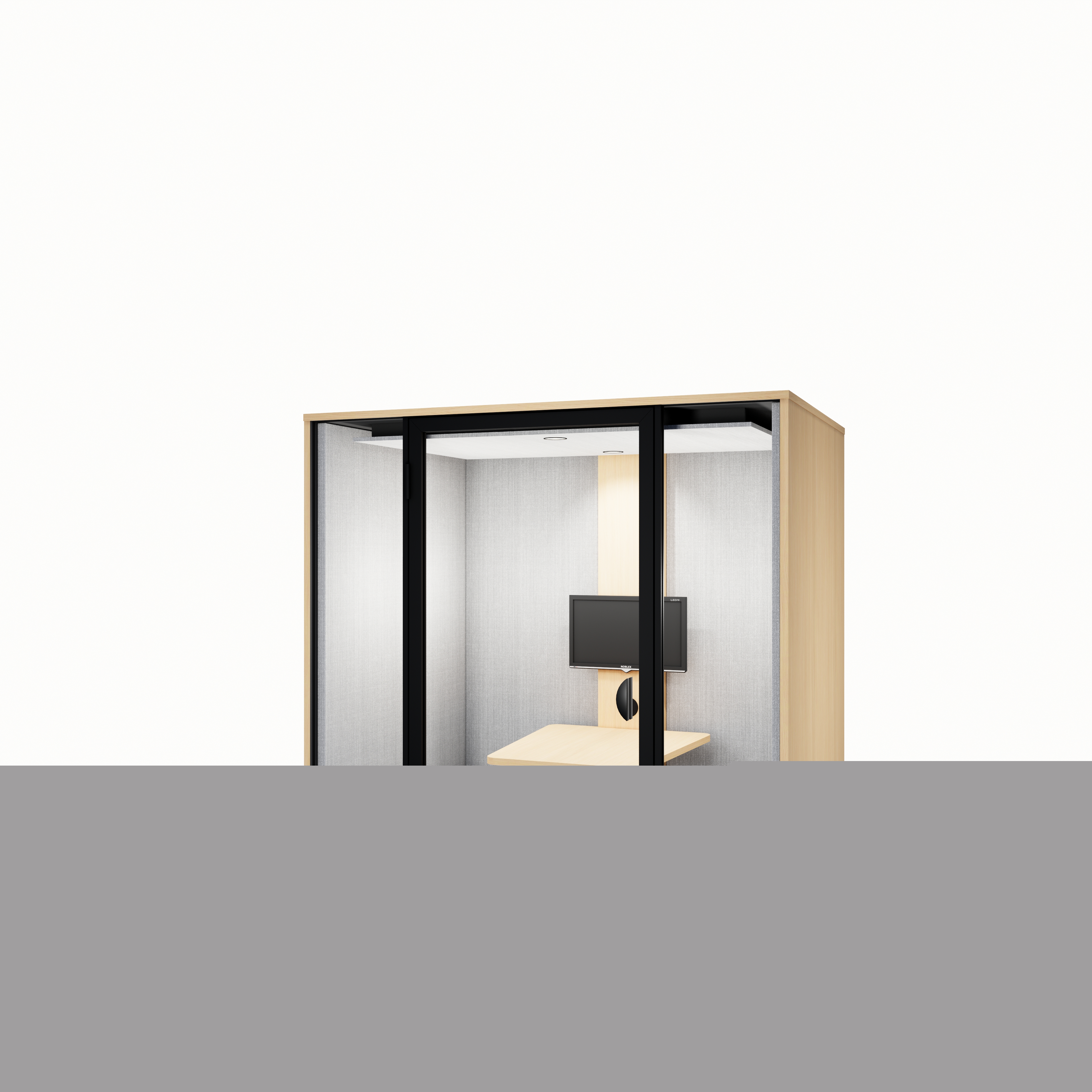 Cabine acoustique Cocon - 4 personnes - 1 écran