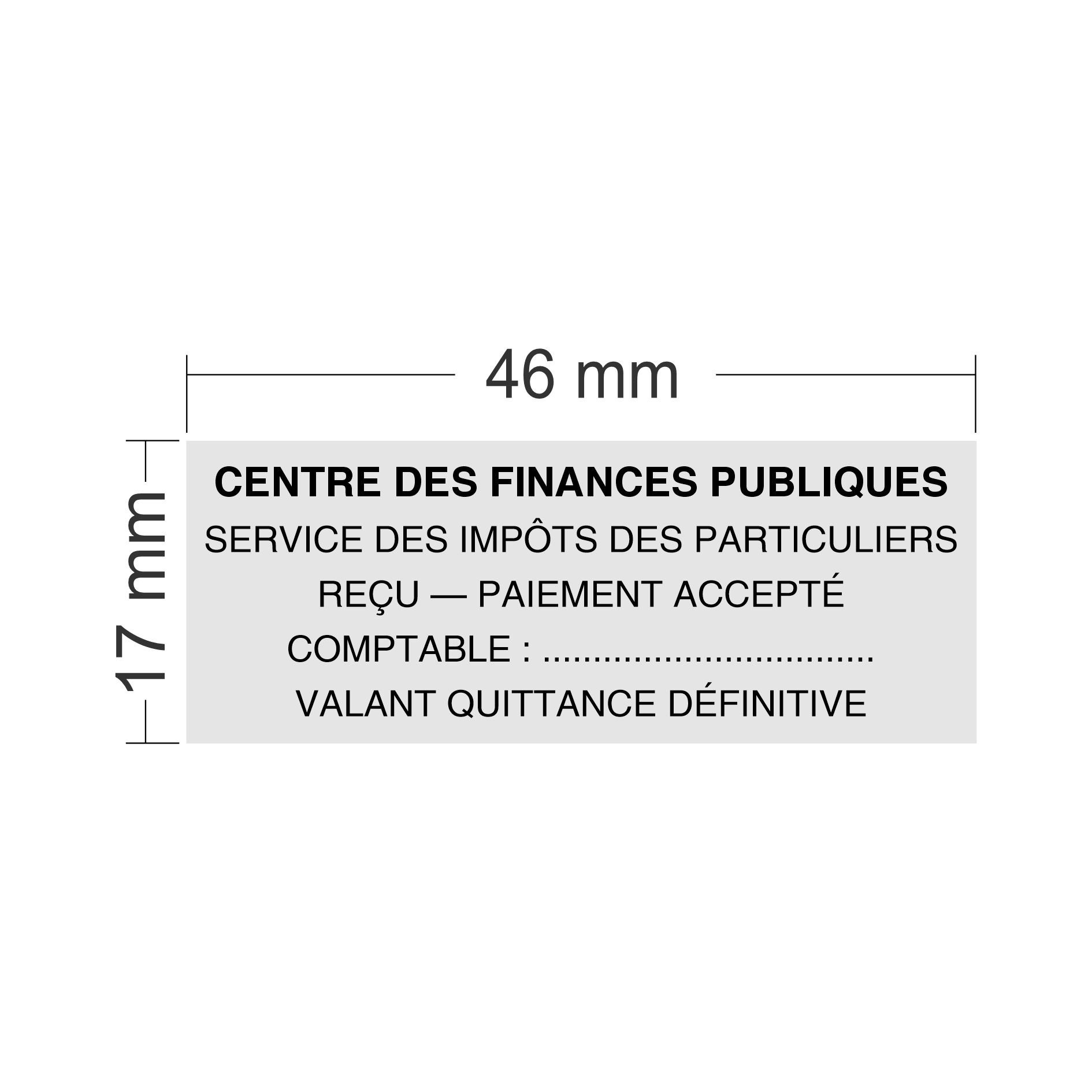 Tampon personnalisé de poche Trodat 9512 Pocket Printy 5 lignes - 46 mm x 17 mm