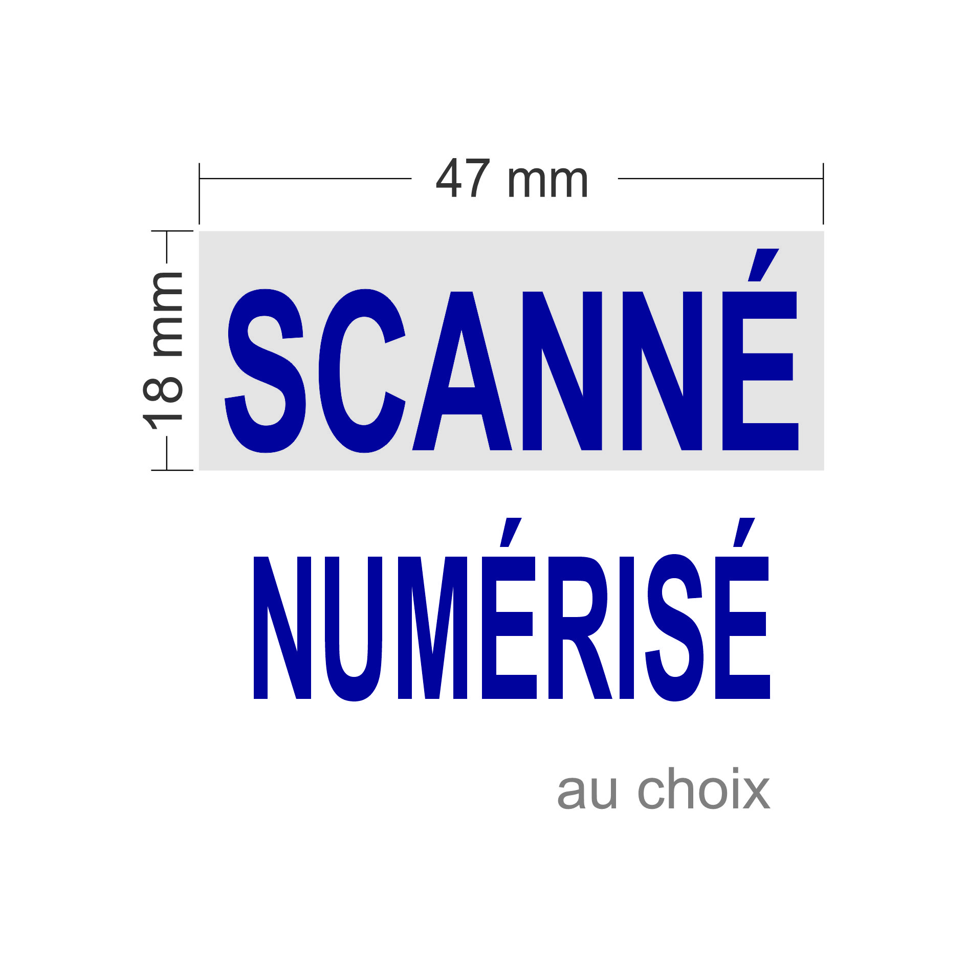 Tampon automatique formule Colop Printer 30 SCANNE - 47 mm x 18 mm cage plastique