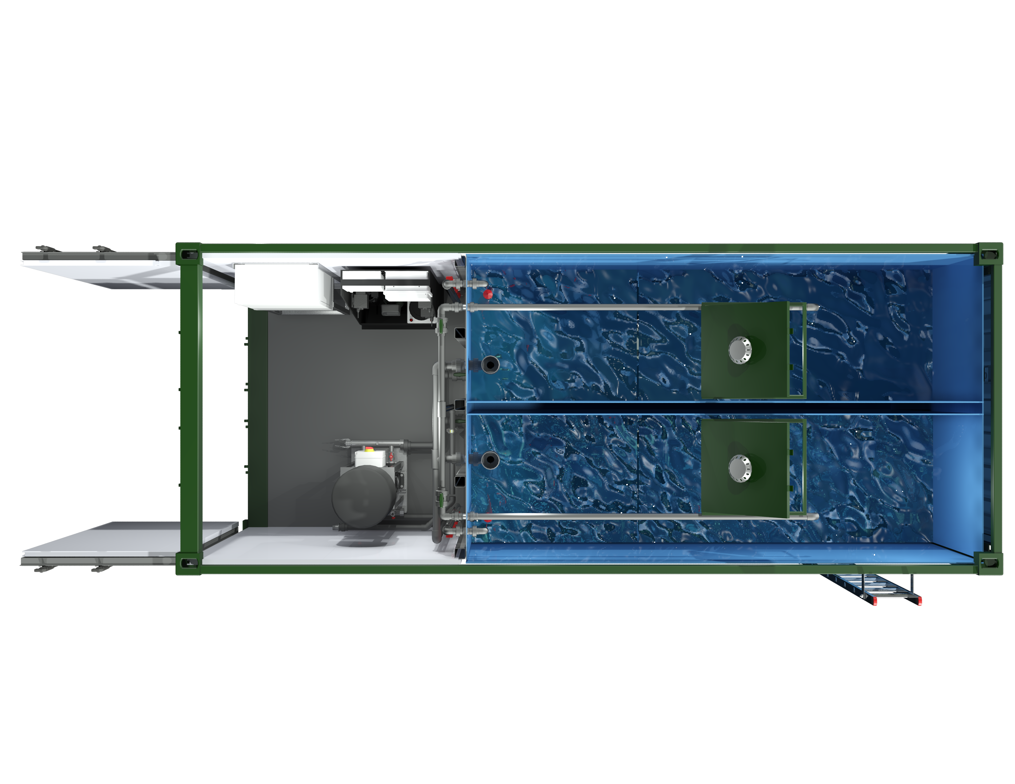 Conteneur de réservoir d'eau garantie anticorrosion (60 mois) norme NF EN ISO 4628-3