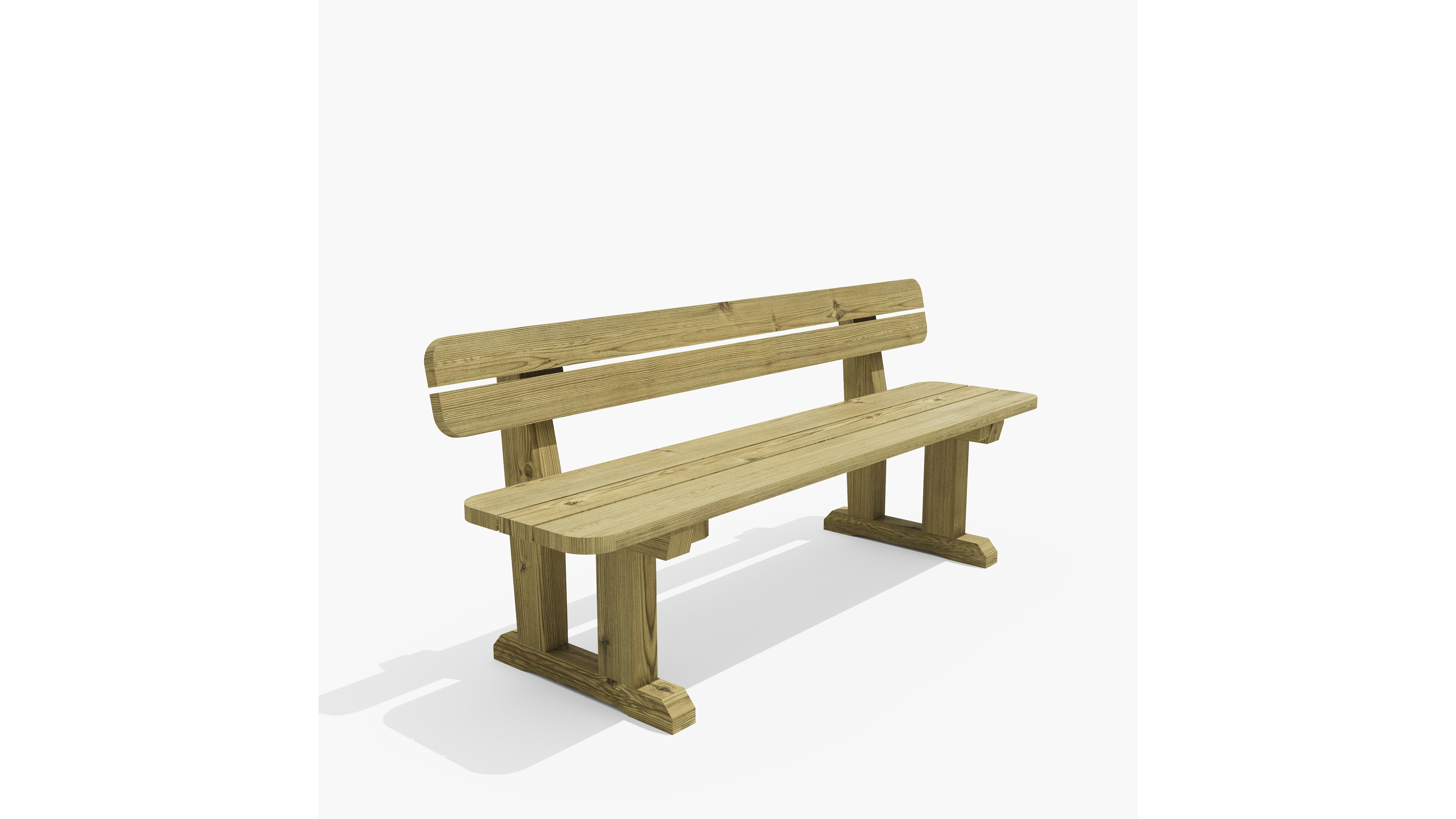 Banc maternelle non coloré Littiry - l. 120 cm - fixation avec kit de scellement - déchargé sous abri