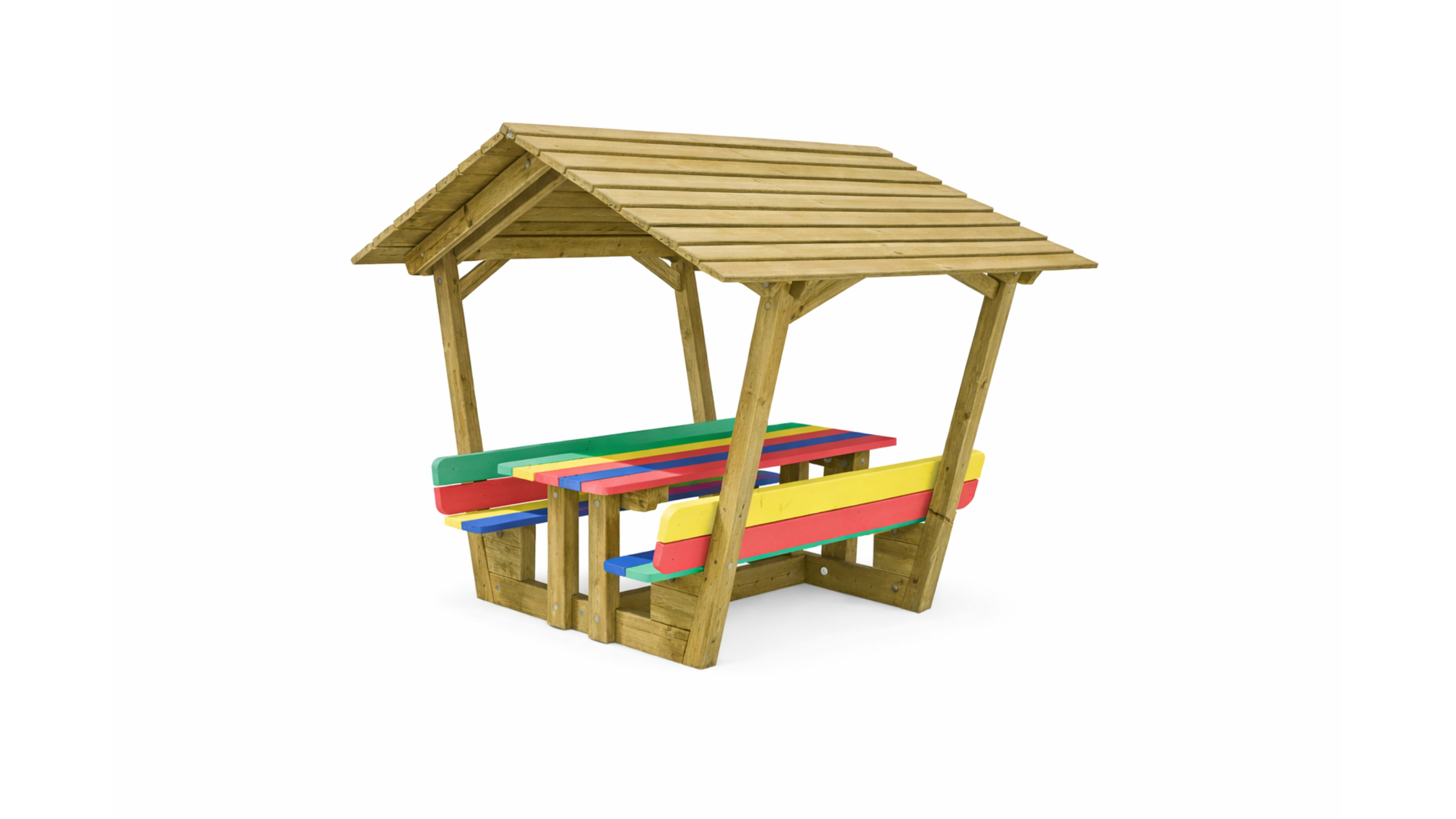 Table élémentaire coloré Korreja - l. 170 cm - fixation avec kit de scellement - déchargé sous abri