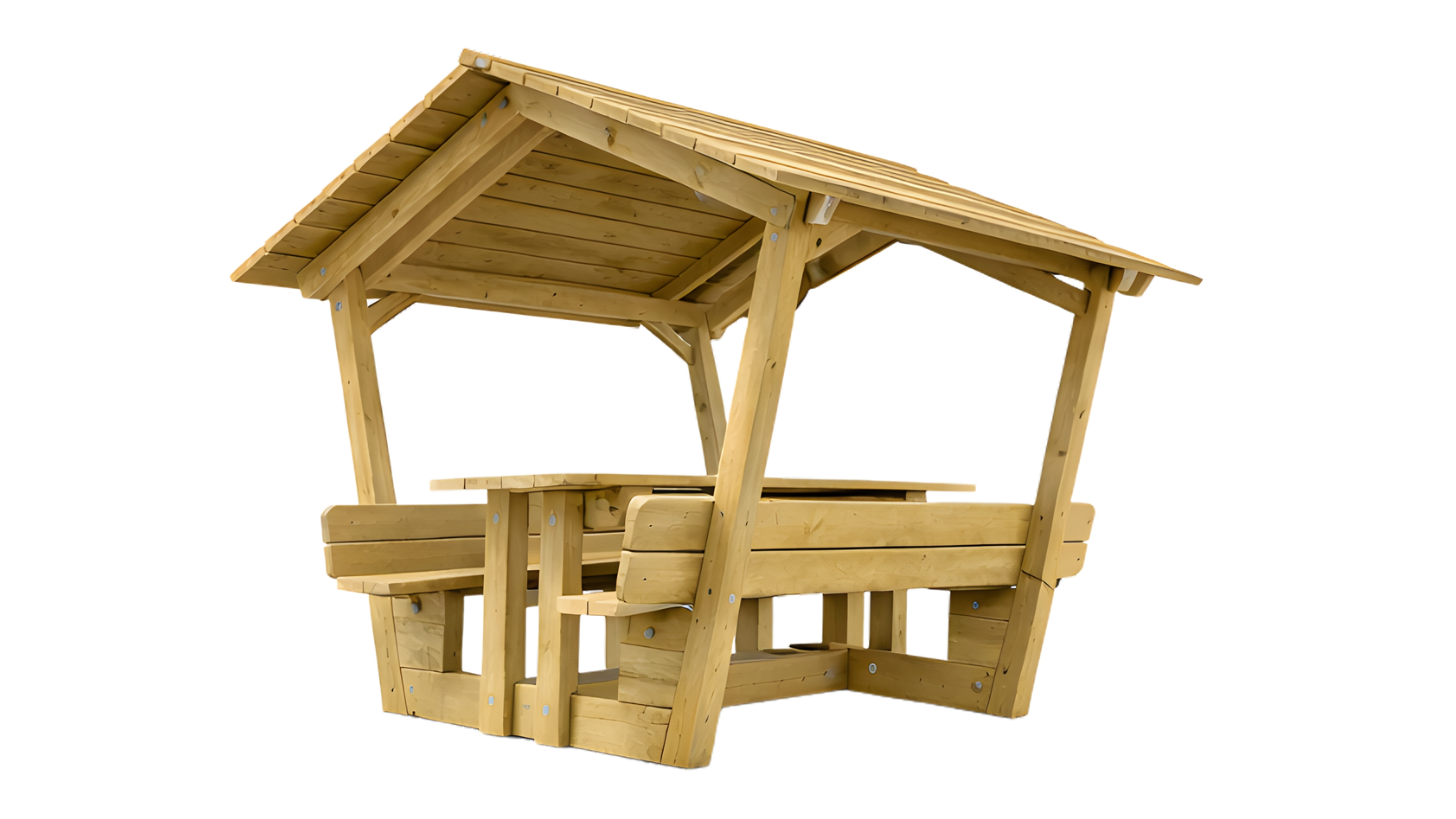 Table élémentaire non coloré Korreja - l. 170 cm - fixation avec kit de scellement - déchargé sous abri