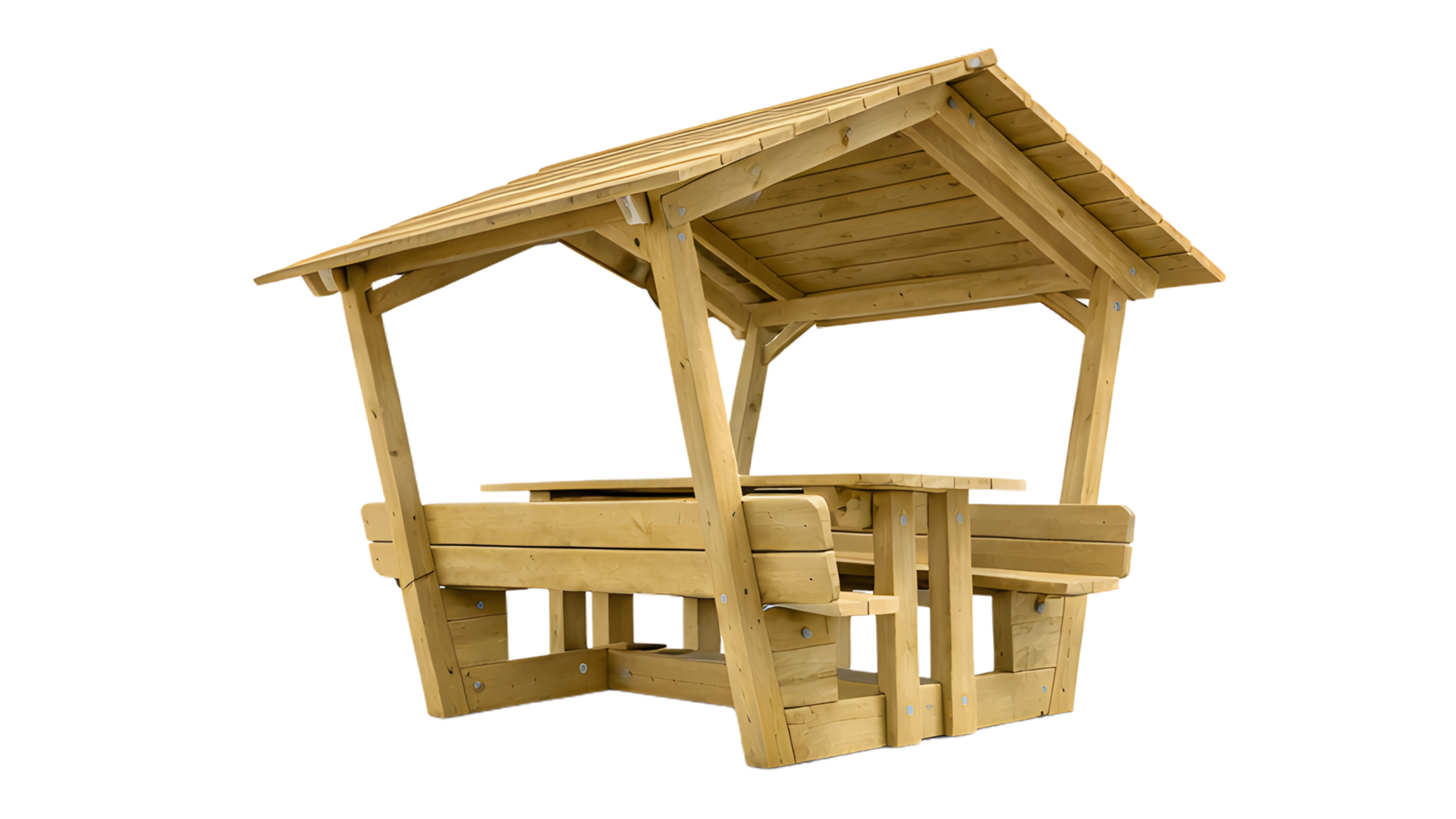 Table élémentaire non coloré Korreja - l. 170 cm - fixation avec kit de scellement - déchargé sous abri