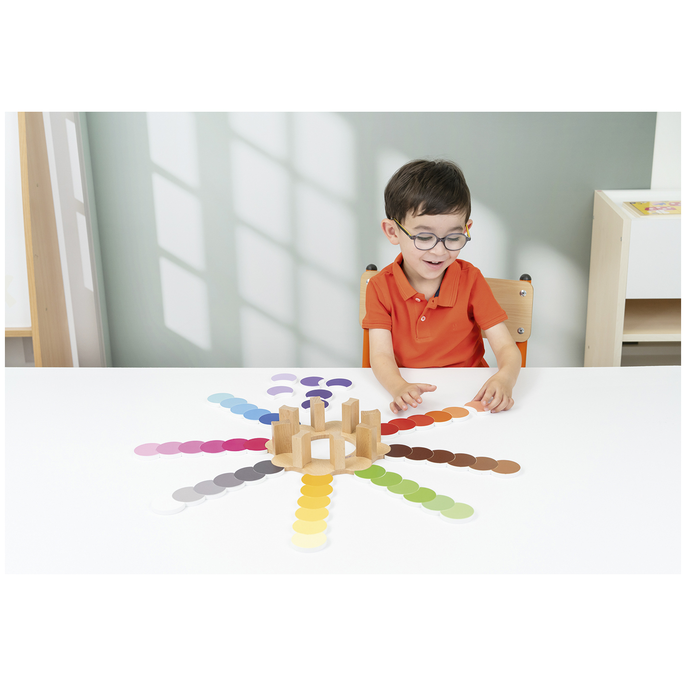 Sensoriel - la fleur des couleurs - Montessori par Nathan
