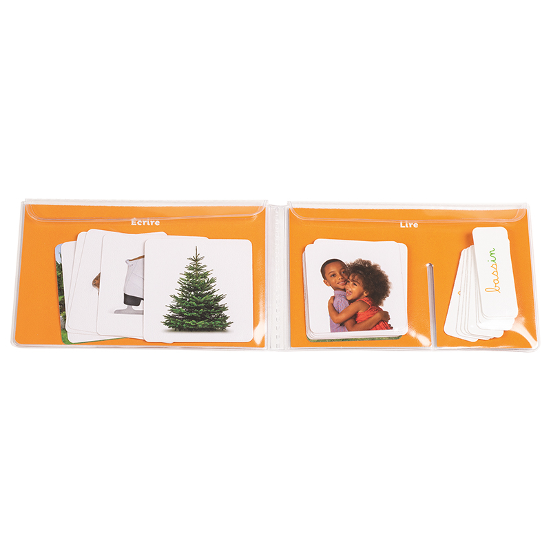 Coffrets mots écrire et mots à lire - digrammes - série orange - Montessori par Nathan