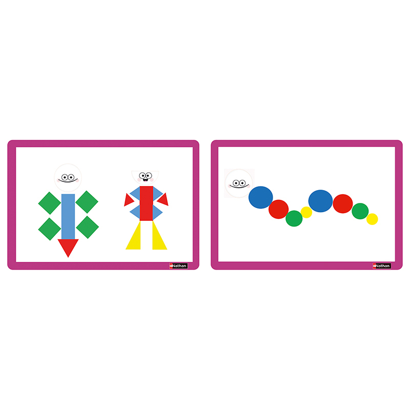 MHM - boîte de magnets - explorer les formes - 4 enfants