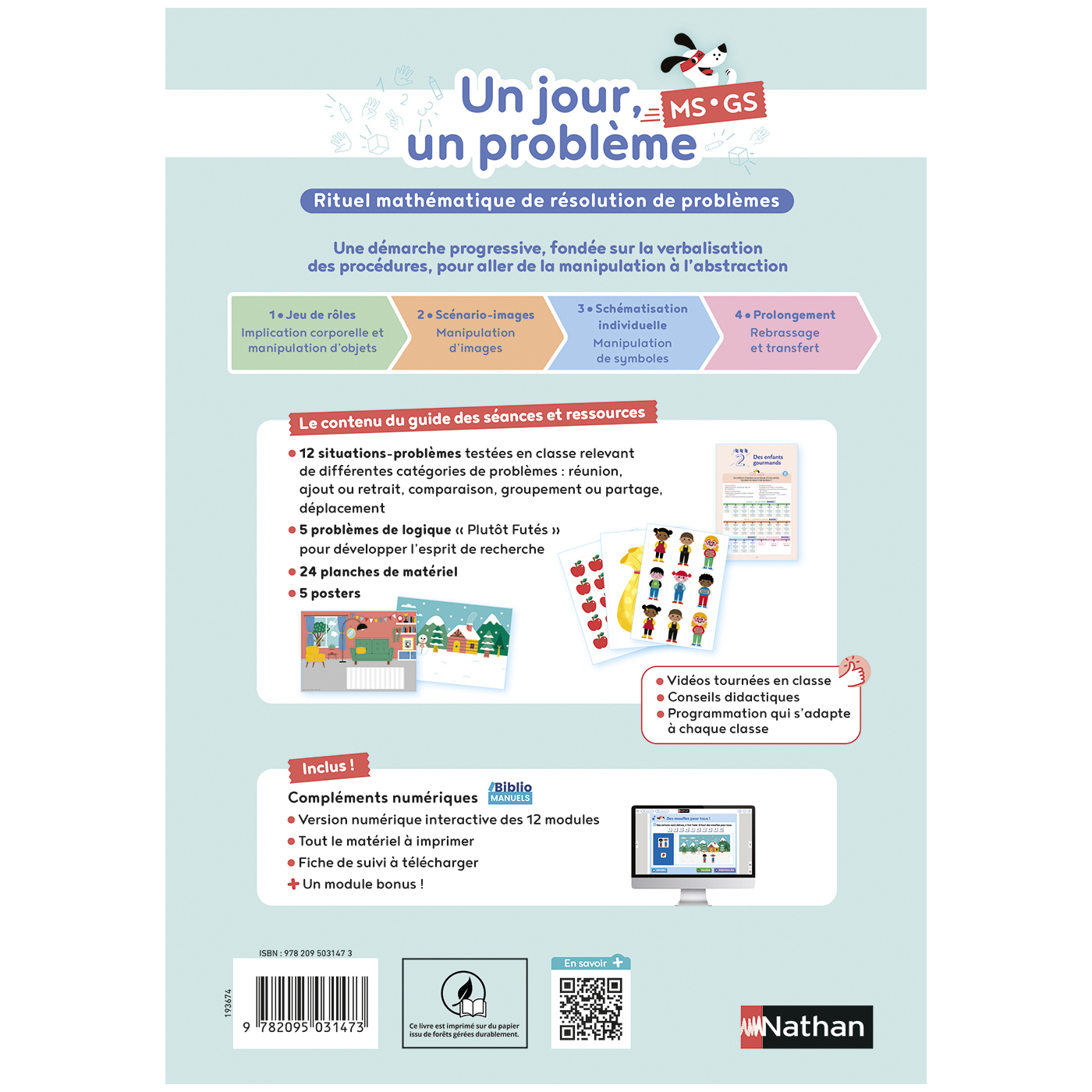 Un jour, un problème - guide des séances et ressources MS-GS