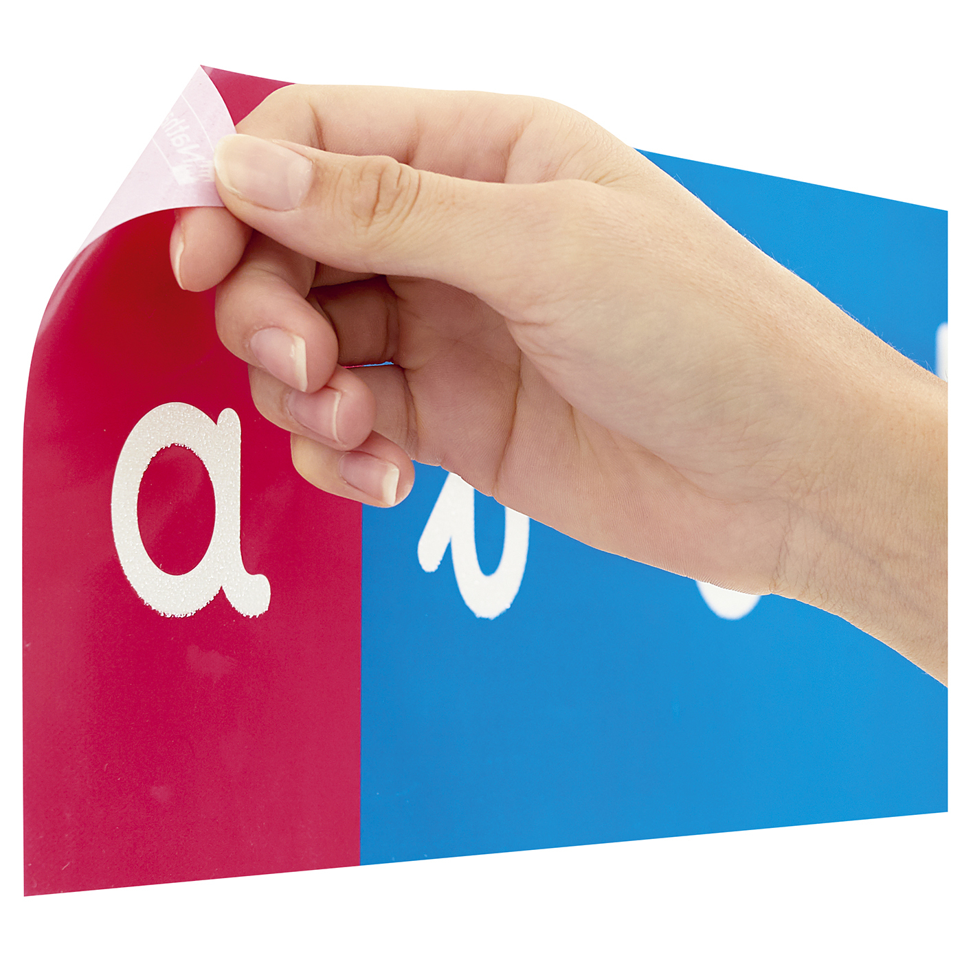 Tracé rugueux 75 x 25 cm repositionnable - lettres cursives