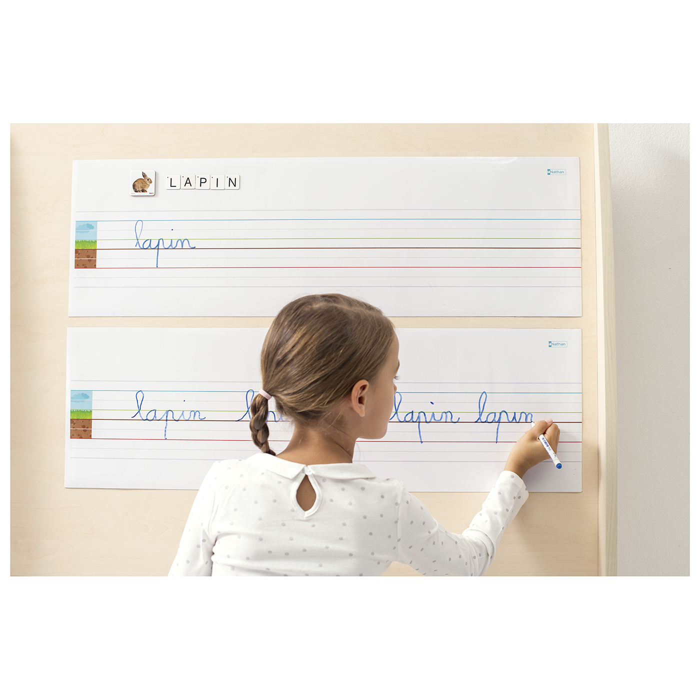 Bande lignée - repositionnable - lot de 2