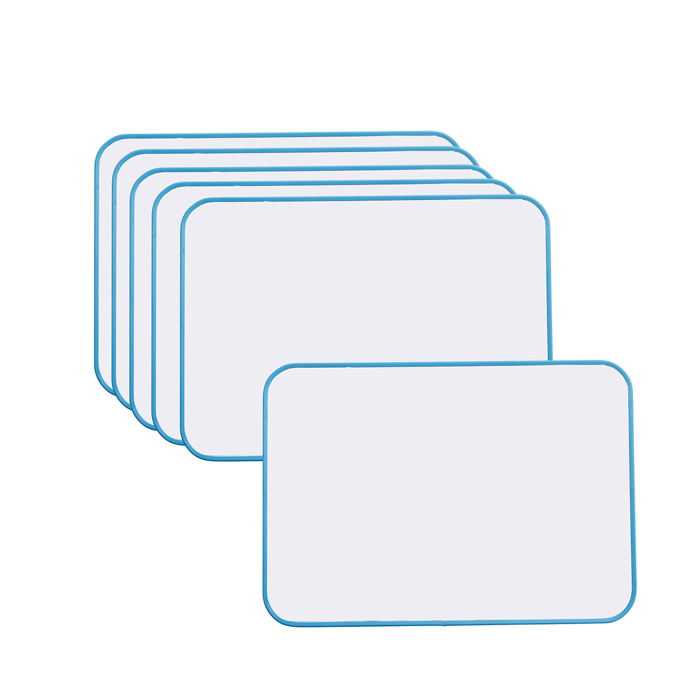 Ardoise blanche magnétique - lot de 6