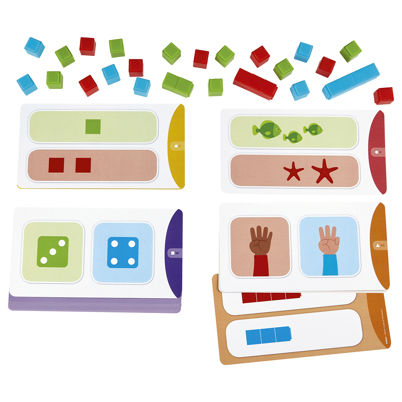 Atelier cubes et nombres 1 -2 enfants