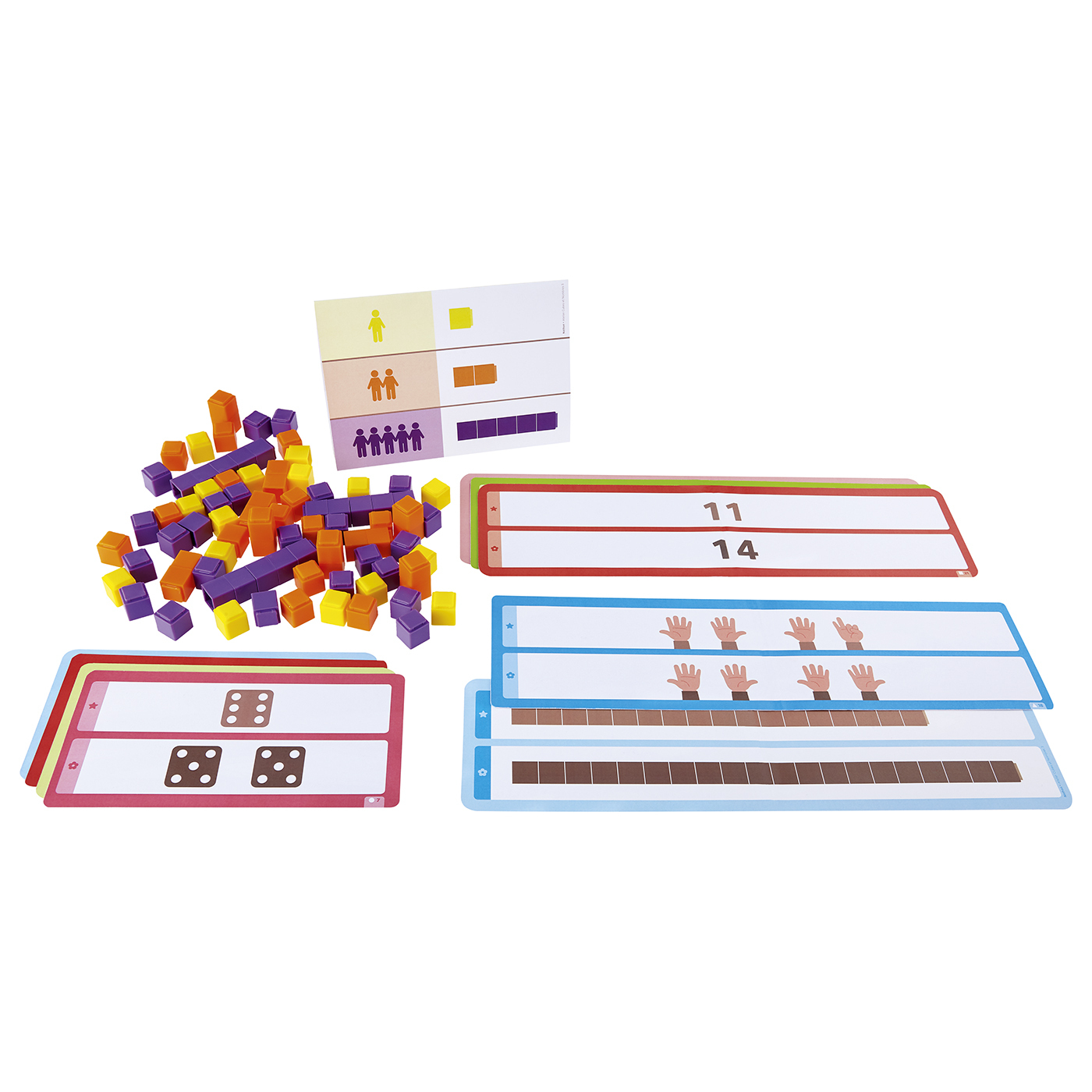 Atelier cubes et nombres 3 - 2 enfants