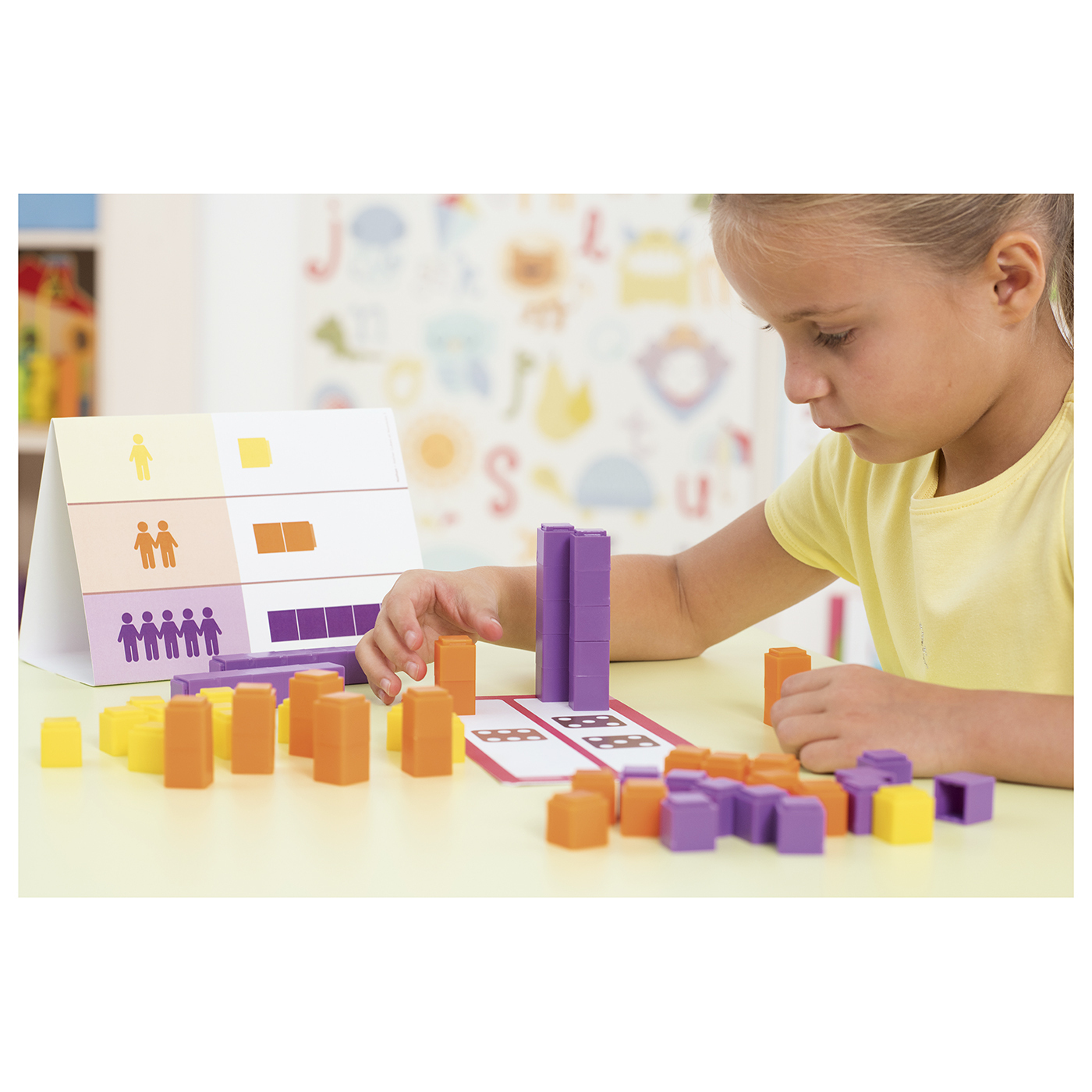 Atelier cubes et nombres 3 - 2 enfants