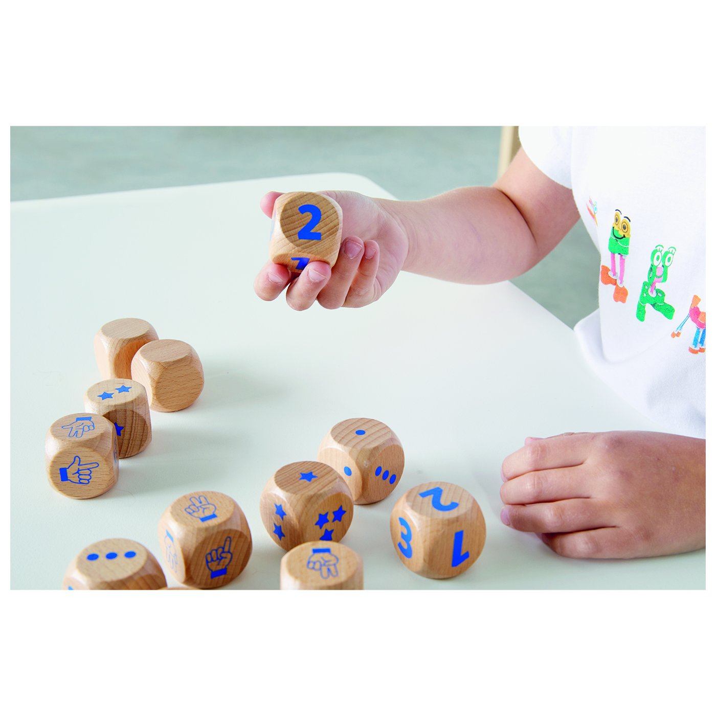 Dés de 1 à 3 - lot de 12