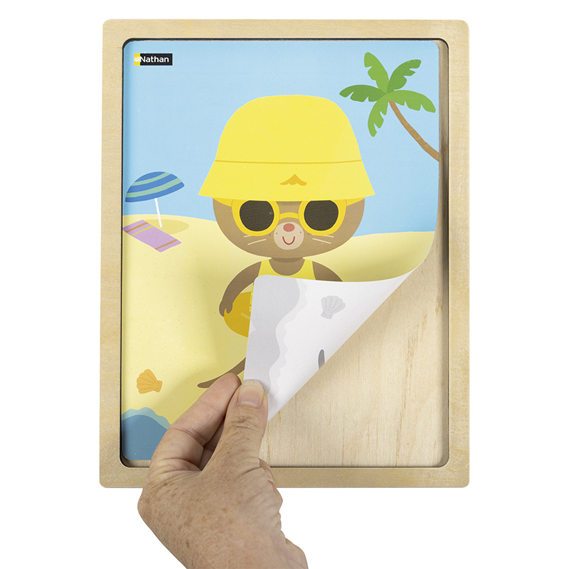 Puzzle bois -puzzles Kimi - les saisons -(4 et 6 p)