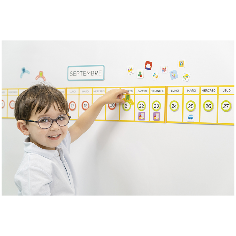 Calendrier magnétique à construire
