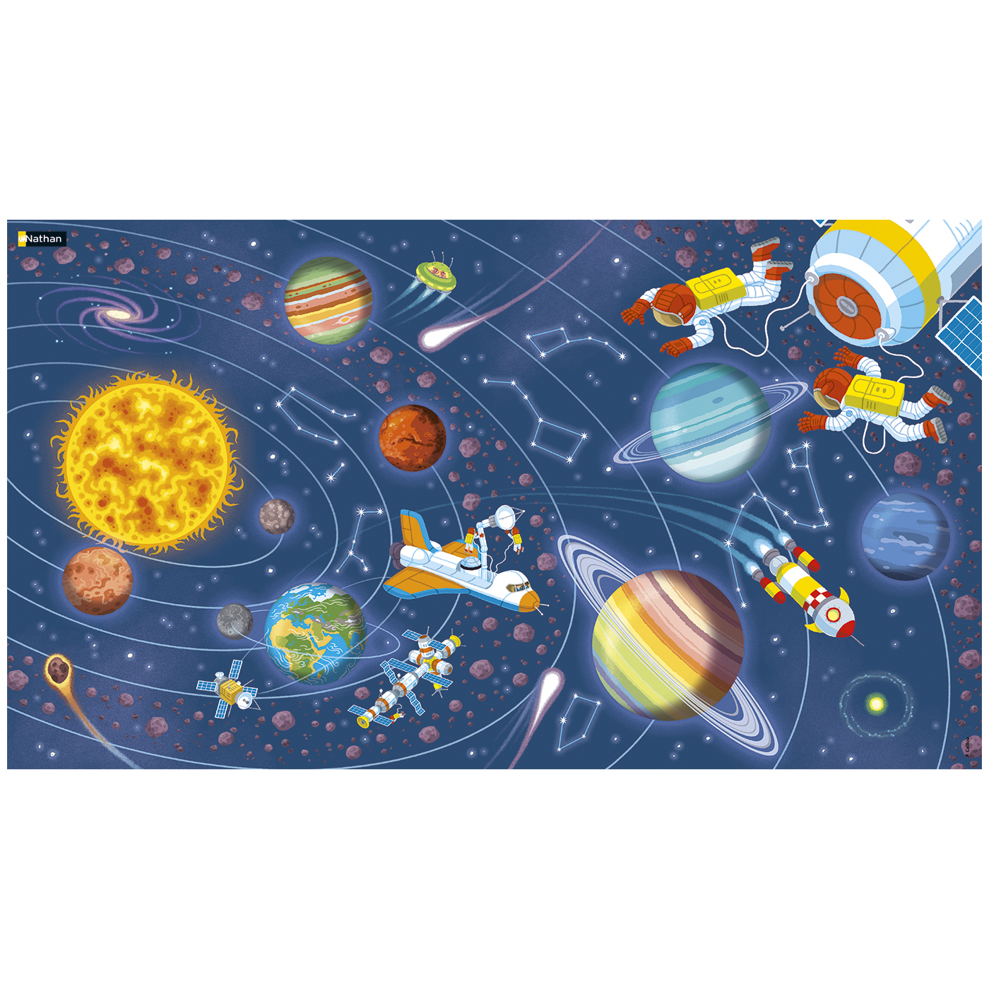 Puzzle géant - l'espace