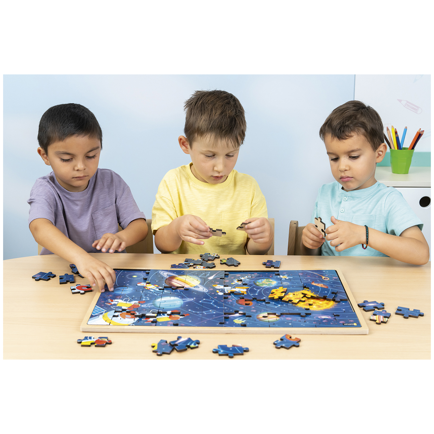 Puzzle géant - l'espace