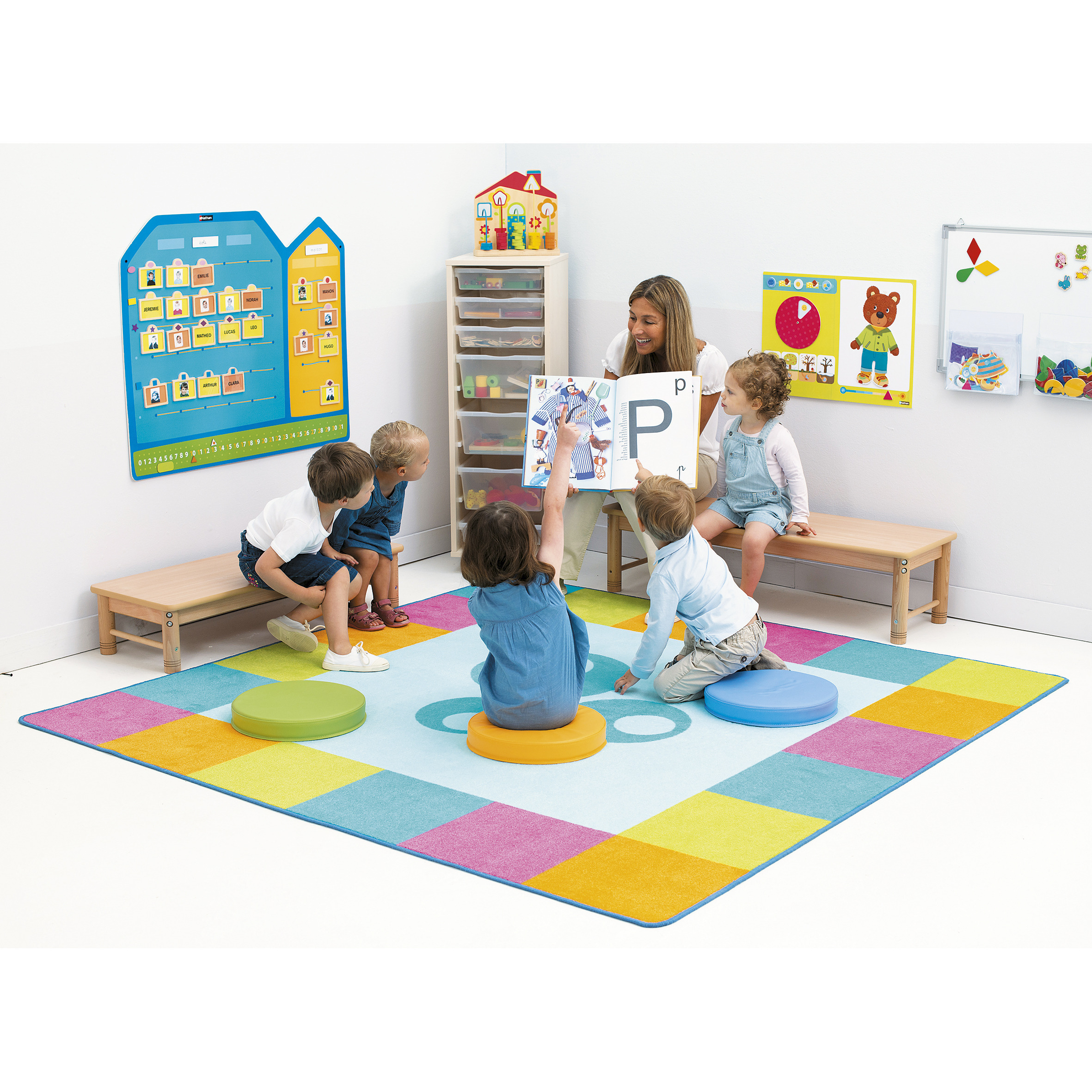 Tapis de regroupement - formes et couleurs