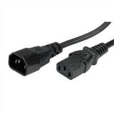 Rallonge alimentation IEC C13 - C14 -1 m - noire