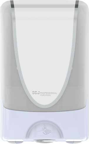 Distributeur de savon automatique 1,2 l - Touch Free Ultra - ABS blanc et chrome
