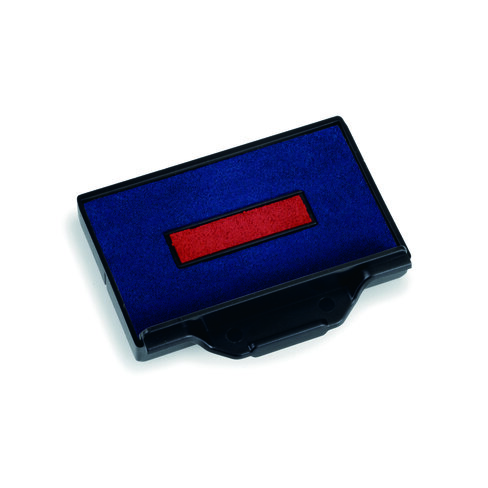 Cassette Trodat 6/53 - bicolore bleu-rouge