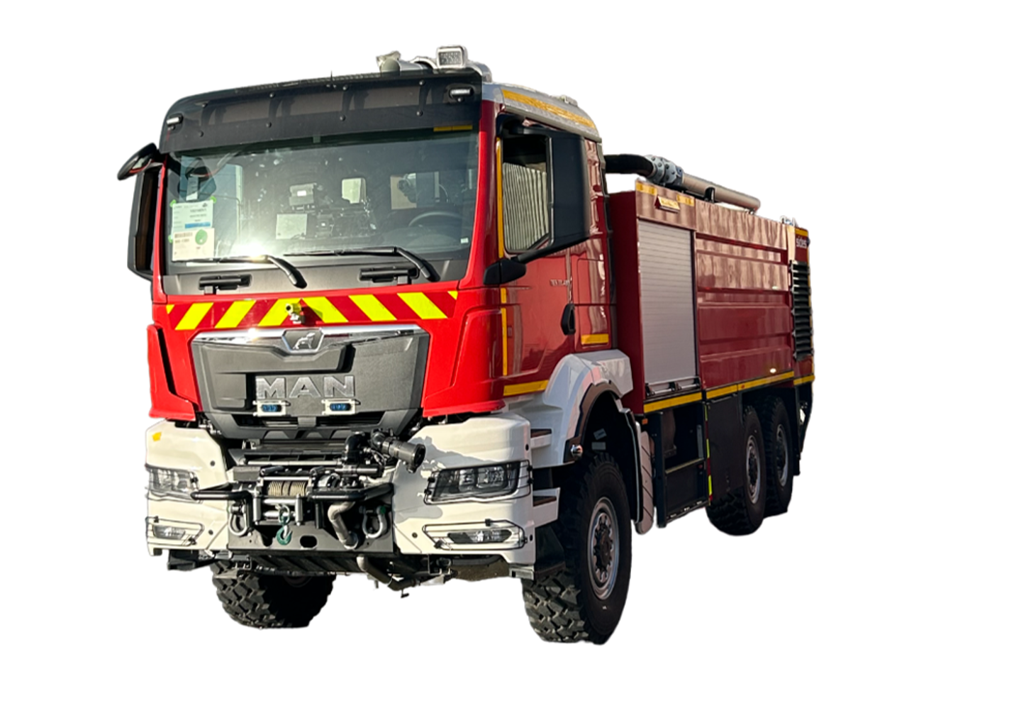 Véhicule Intervention mousse - VIM 75 P2,5 MAN TGS 33-480 6X6 BB CH - Sherpa 2 places - 26 t - 480 ch