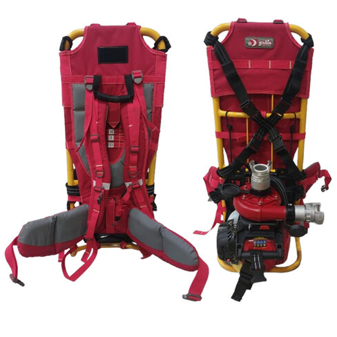 Motopompe mini-Mark Watson sur claie avec raccords